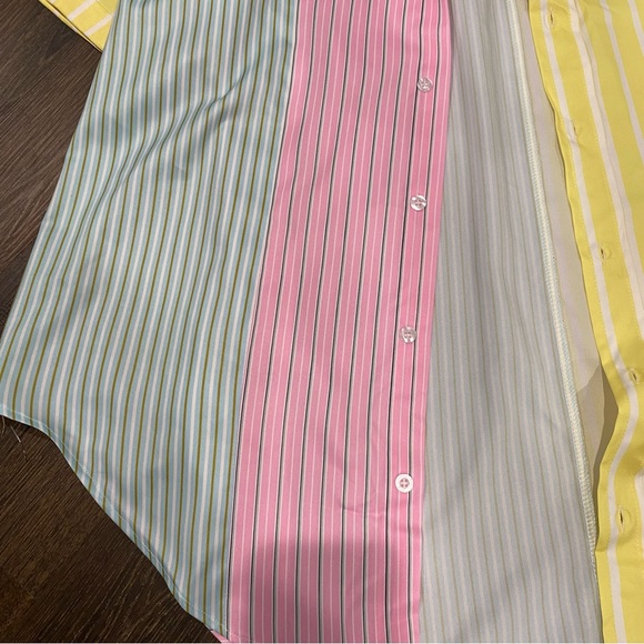 Color Block Button Up - Picture 8 of 12